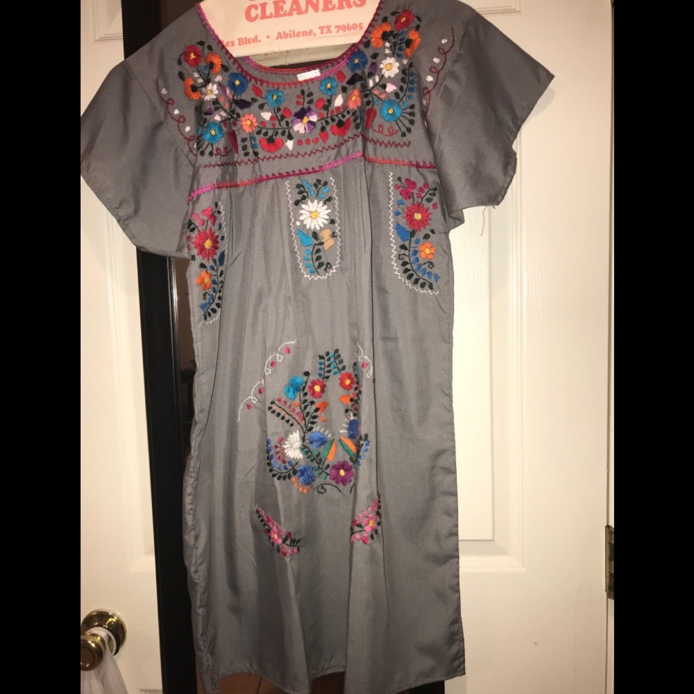 Mexican embroidered dress